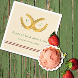 Westerne Hoefijzers bruiloft Servet