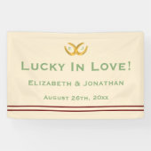 Westerne Hoefijzers bruiloft Spandoek (Horizontaal)