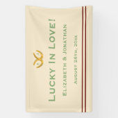 Westerne Hoefijzers bruiloft Spandoek (Verticaal)