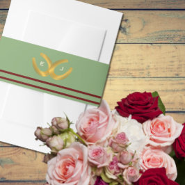 Westerne Hoefijzers bruiloft Uitnodigingen Wikkel