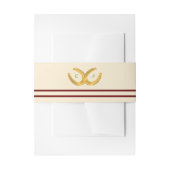 Westerne Hoefijzers bruiloft Uitnodigingen Wikkel (Voorkant Voorbeeld)