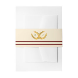 Westerne Hoefijzers bruiloft Uitnodigingen Wikkel