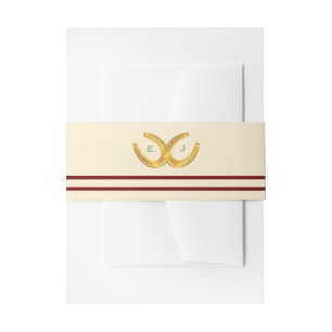 Westerne Hoefijzers bruiloft Uitnodigingen Wikkel