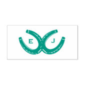 Westerne Hoefijzers bruiloft Zelfinktende Stempel (Design)