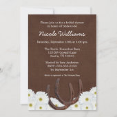 Westerne Hoefijzers en Daisies Vrijgezellenfeest Kaart (Voorkant)