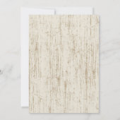 Westerne Hoefijzers en Paarse DaisyWedding Kaart (Achterkant)