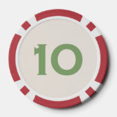 Westerne Hoefijzers Poker Chips (Achterkant)
