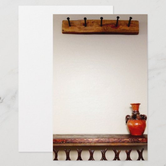 Westerne Hoefijzers Railroad Spikes Southwest Vase Briefpapier (Voorkant / Achterkant)