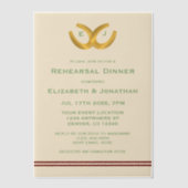 Westerne Hoefijzers repetitie diner Vellum Uitnodigingen (Voorkant)