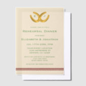 Westerne Hoefijzers repetitie diner Vellum Uitnodigingen (Offset)