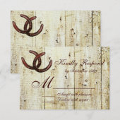 Westerne Hoefijzers - RSVP-kaarten voor Bout Wood  RSVP Kaartje