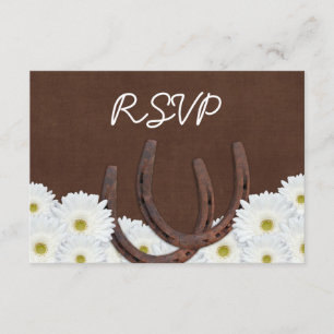 Westerne Hoefijzers RSVP-reactiekaart RSVP Kaartje