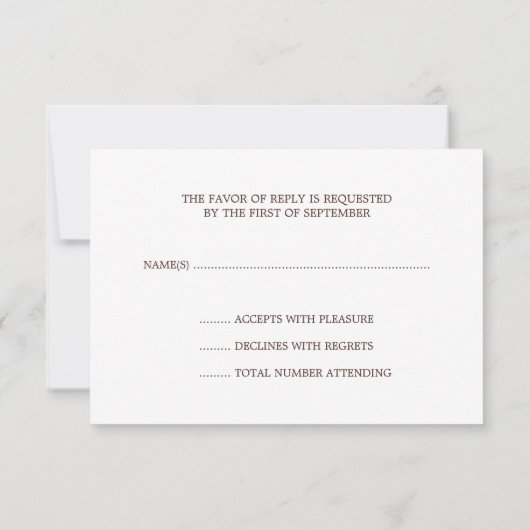 Westerne Hoefijzers RSVP-reactiekaart RSVP Kaartje (Achterkant)