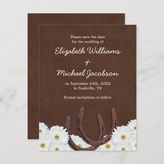 Westerne Hoefijzers sparen de Aankondiging van de  (Voorkant / Achterkant)