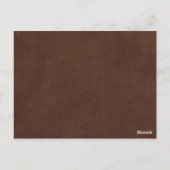 Westerne Hoefijzers Trouwtafel Nummer Briefkaart (Achterkant)