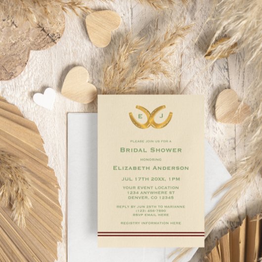 Westerne Hoefijzers Vrijgezellenfeest Kaart