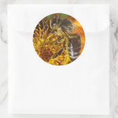 Westerne honingbijen ronde sticker (Tas)