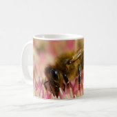 Westerne honingbijenmacro koffiemok (Voorkant links)