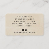 Westerne Horseback Riding Instructor Hoefijzer Coo Visitekaartje (Achterkant)