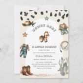 Westerne Howdy Baby Cowboy Baby shower Kaart (Voorkant)