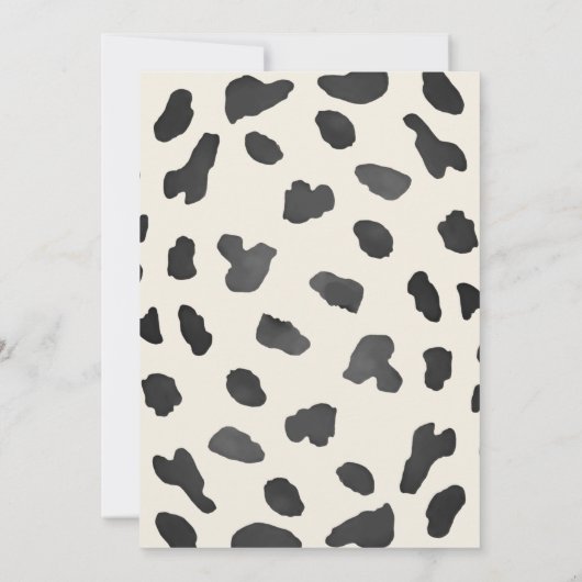 Westerne Howdy Baby Cowboy Baby shower Kaart (Achterkant)