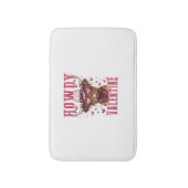 Westerne Howdy Highland Koe Valentijnsdag Highland Badmat (Voorkant Verticaal)