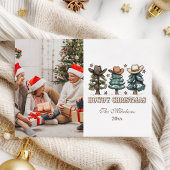 Westerne Howdy kerstfoto Feestdagenkaart