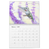 Westerne Hummingvogels Fotografie Kalender (Feb 2027)