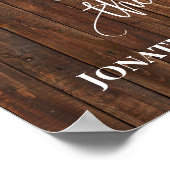 Westerne huwelijksdatum Ja Dag Beste Dag Teken Poster (Hoek)