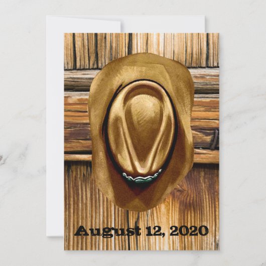 Westerne huwelijksuitnodigingen - 5 x 7 inch kaart (Voorkant)