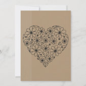 westerne huwelijksuitnodigingen kaart (Achterkant)