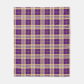 Westerne Illinois University Tartan Fleece Deken (Voorkant)