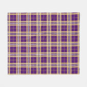 Westerne Illinois University Tartan Fleece Deken (Voorkant (Horizontaal))