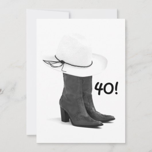 westerne INVITATIE VAN HET LAND OP DE 40e TWEEDE D Kaart (Voorkant)