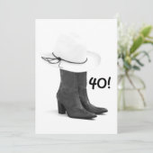 westerne INVITATIE VAN HET LAND OP DE 40e TWEEDE D Kaart (Staand voorkant)