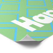 Westerne jonge cowboy te paard Verjaardag Poster (Hoek)