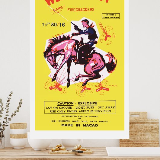 Westerne jongen ( Amerikaanse Firecracker) Poster (Keuken)
