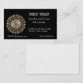 Westerne juweliersconcho-afdrukken visitekaartje (Voorkant / Achterkant)