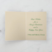 Westerne Kaars Ornament Lederen Print Vakantie Kaa Feestdagen Kaart (Binnen)