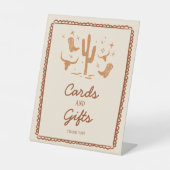 Westerne Kaarten en Geschenken Vrijgezellenfeest P Reclamebord Met Voetstuk (Voorkant)