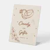 Westerne Kaarten en Geschenken Vrijgezellenfeest P Reclamebord Met Voetstuk (Voorkant)