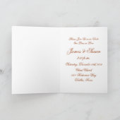 Westerne kerst bruiloft uitnodiging (Binnen)