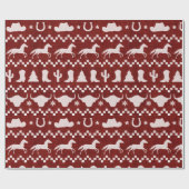 Westerne kerst cadeaupapier (Vlak)