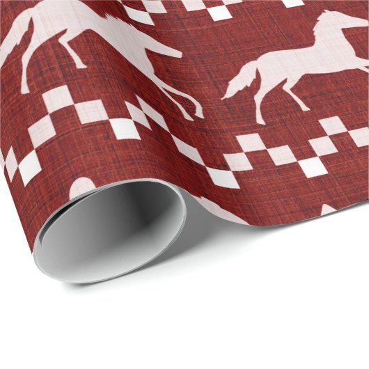 Westerne kerst cadeaupapier (Rol Hoek)