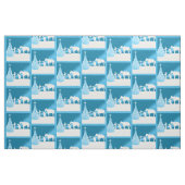 Westerne kerst cowboy bidstof stof (Fat Quarter)