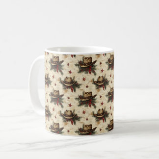 Westerne Kerst Cowboy Pet Koffie Mok