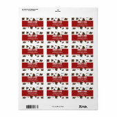 Westerne kerst etiket (Full Sheet)