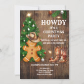 Westerne Kerst Gingerbread Cookies Kaart (Voorkant)