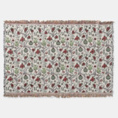 Westerne Kerst Herten Schedels Antlers en Cactus Deken (Voorkant)