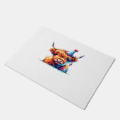 Westerne Kerst Koe Essential T-shirt Deurmat (Schuin)